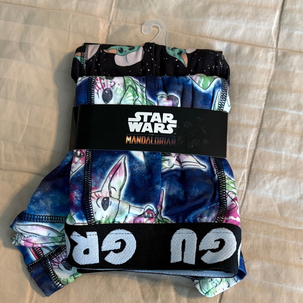 Star Wars Mandalorian Blue and Black Briefs